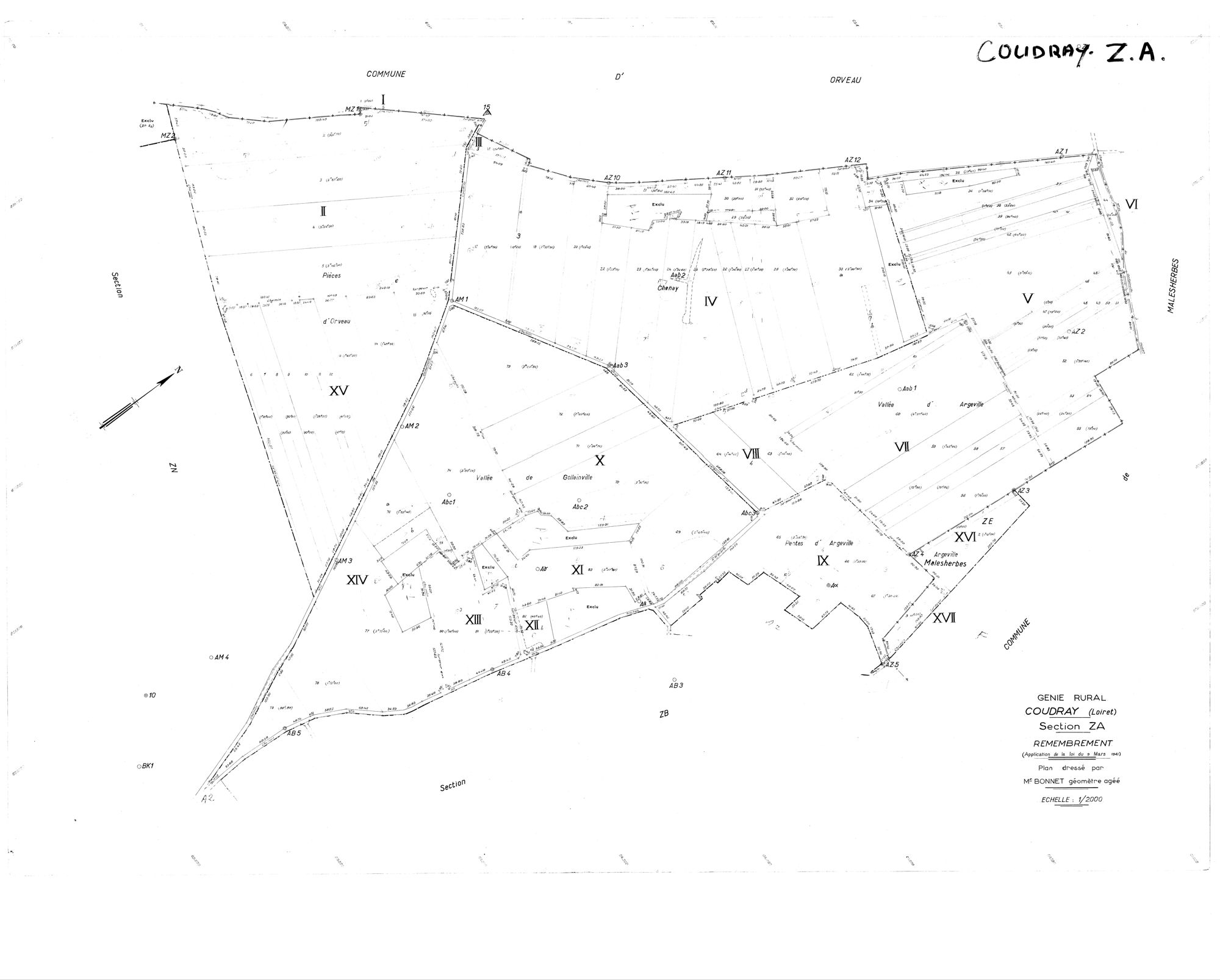 Coudray - Sections