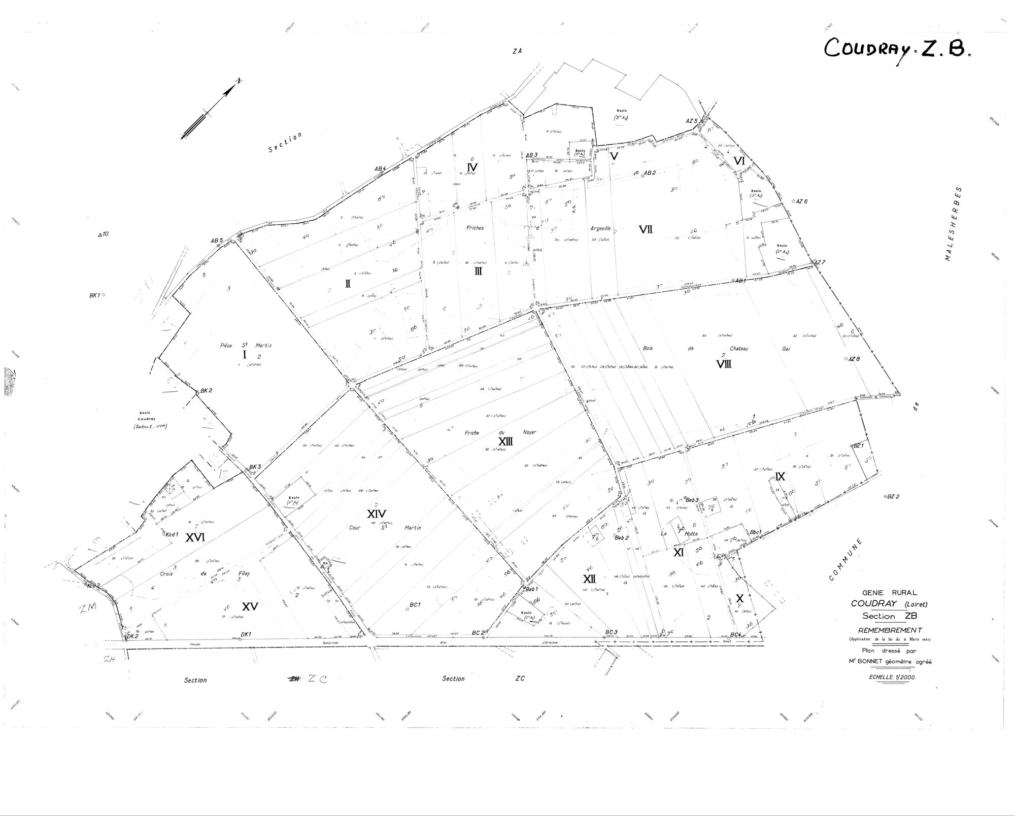 Coudray - Sections