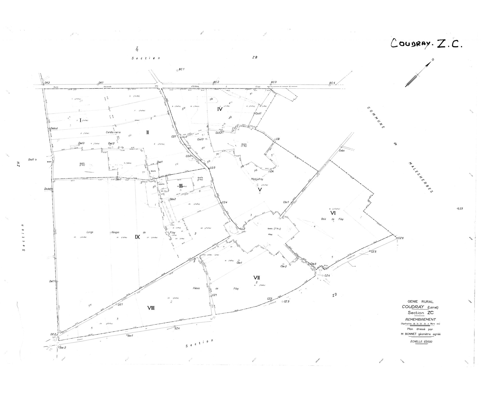 Coudray - Sections