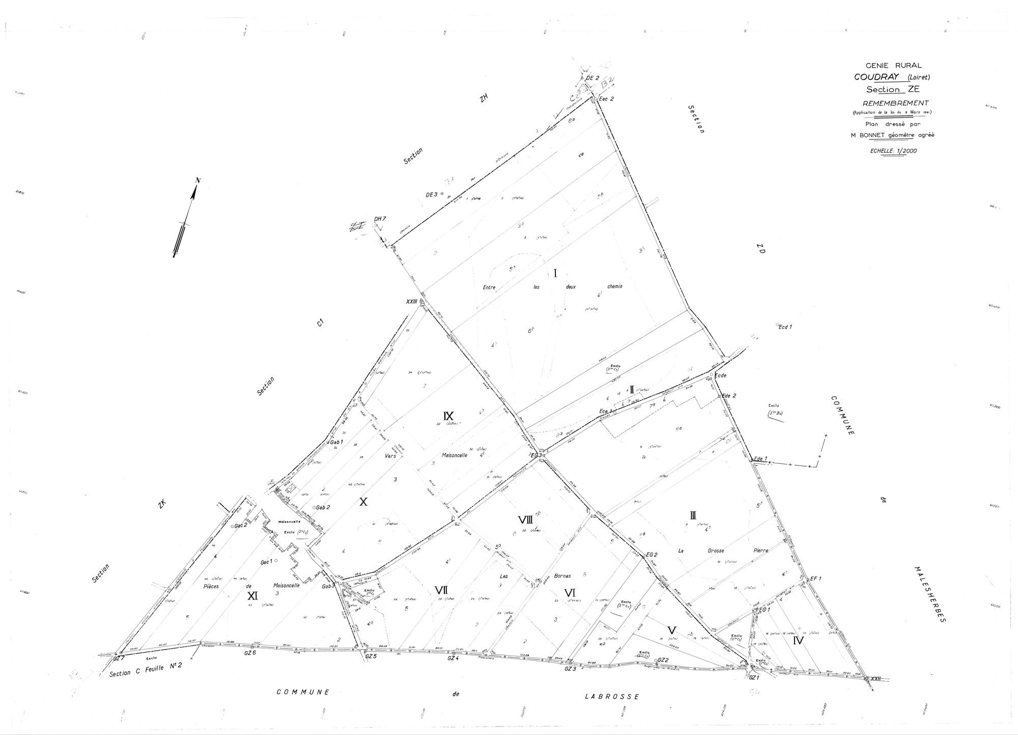 Coudray - Sections