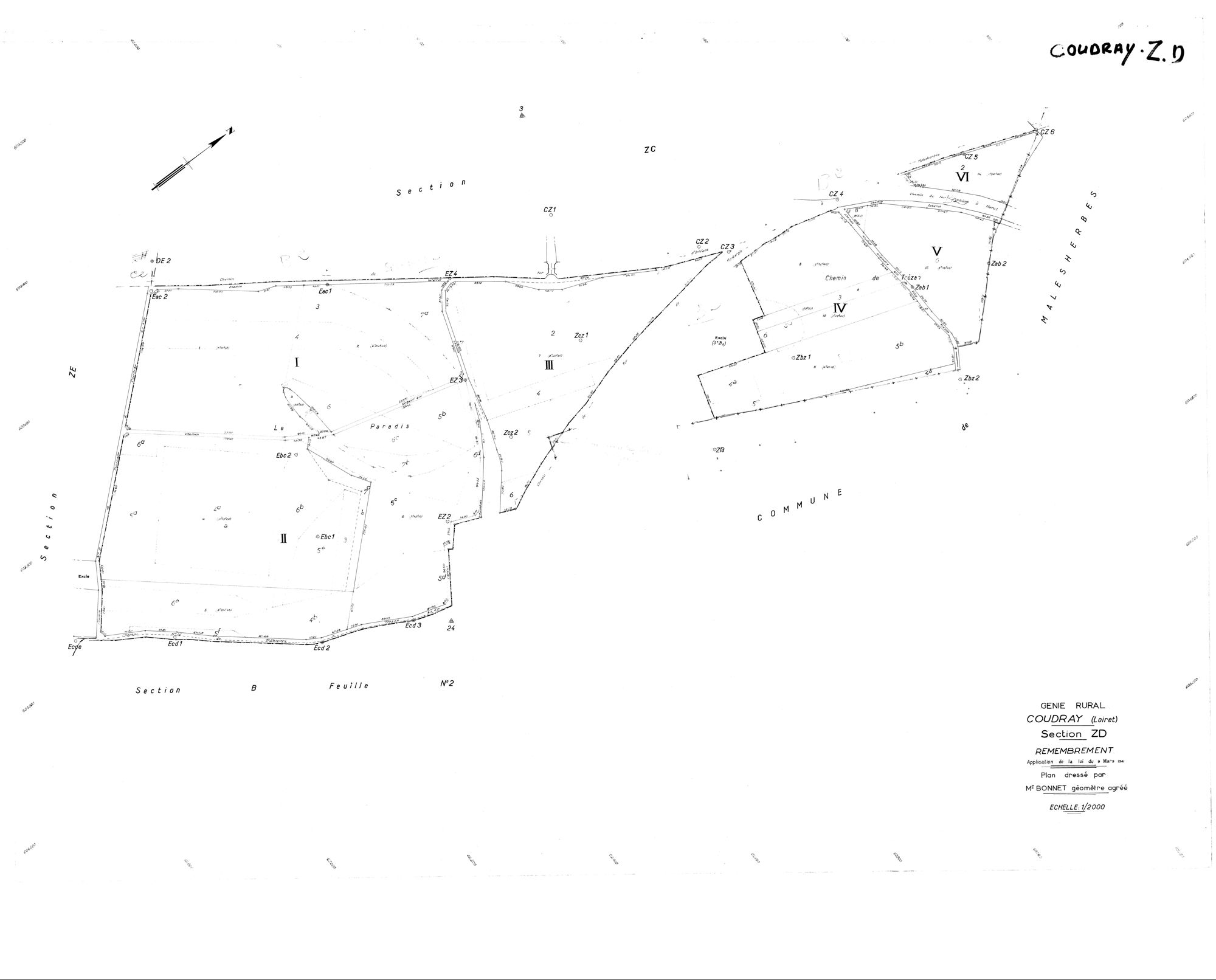 Coudray - Sections