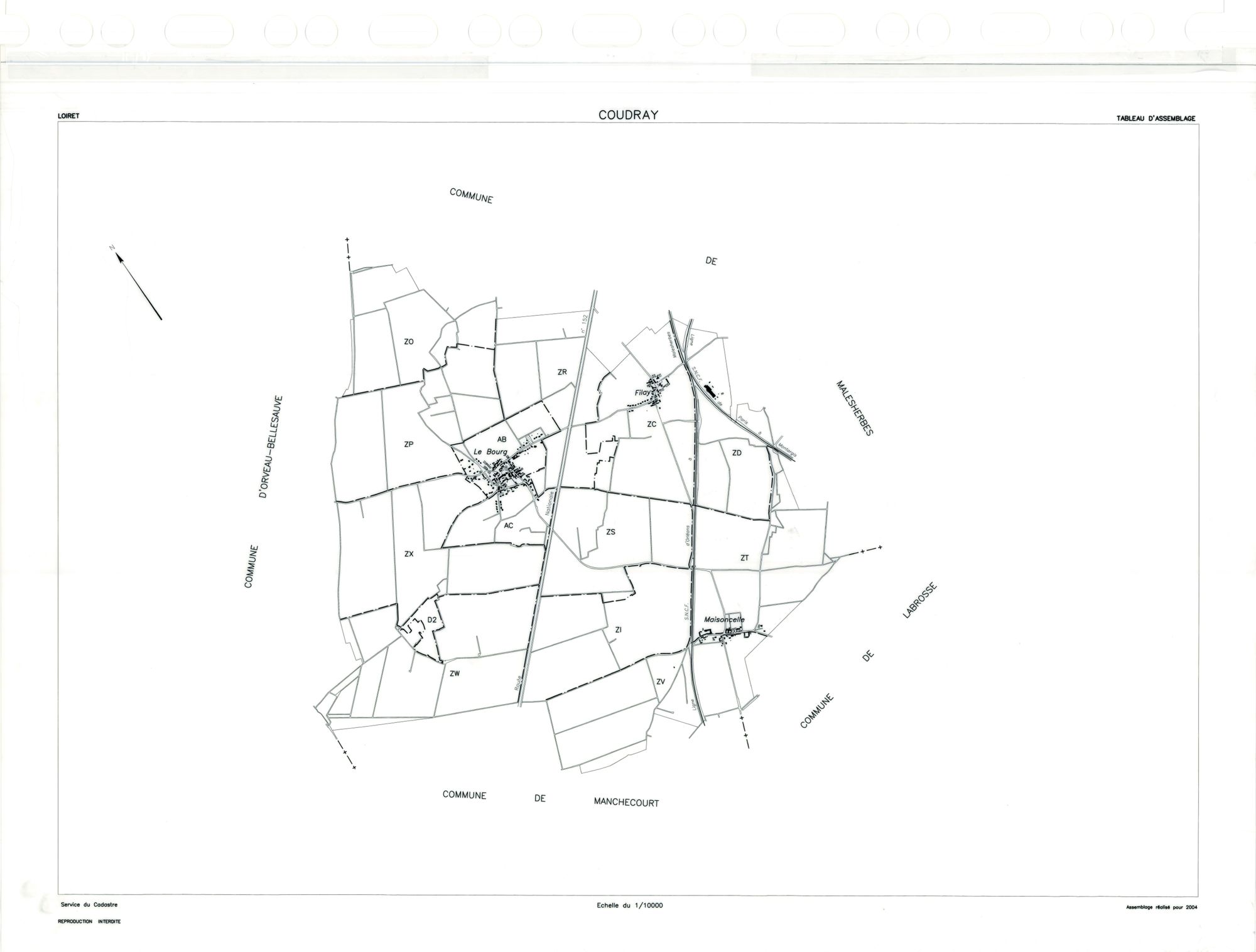 Coudray - Tableau d'assemblage