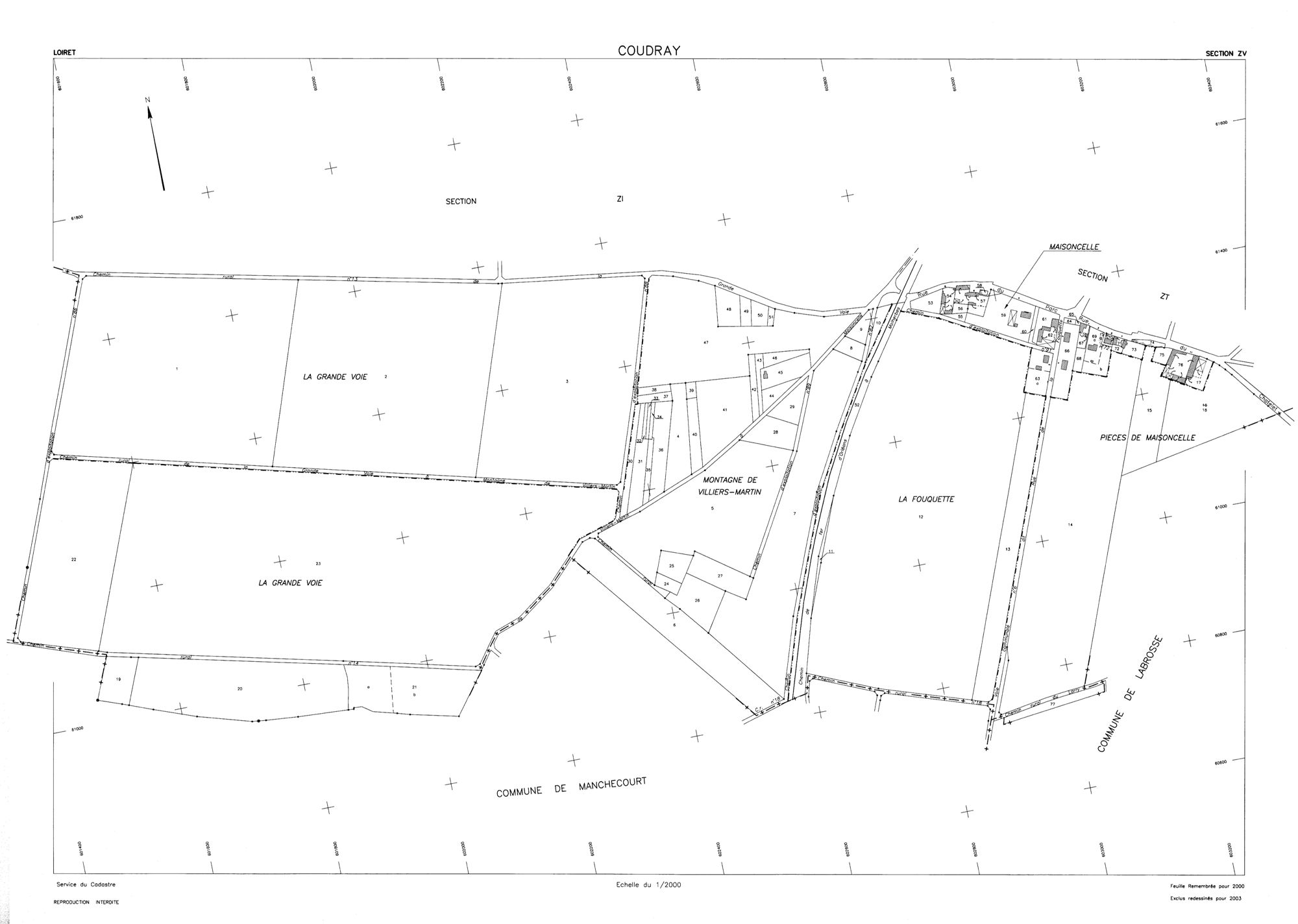 Coudray - Sections