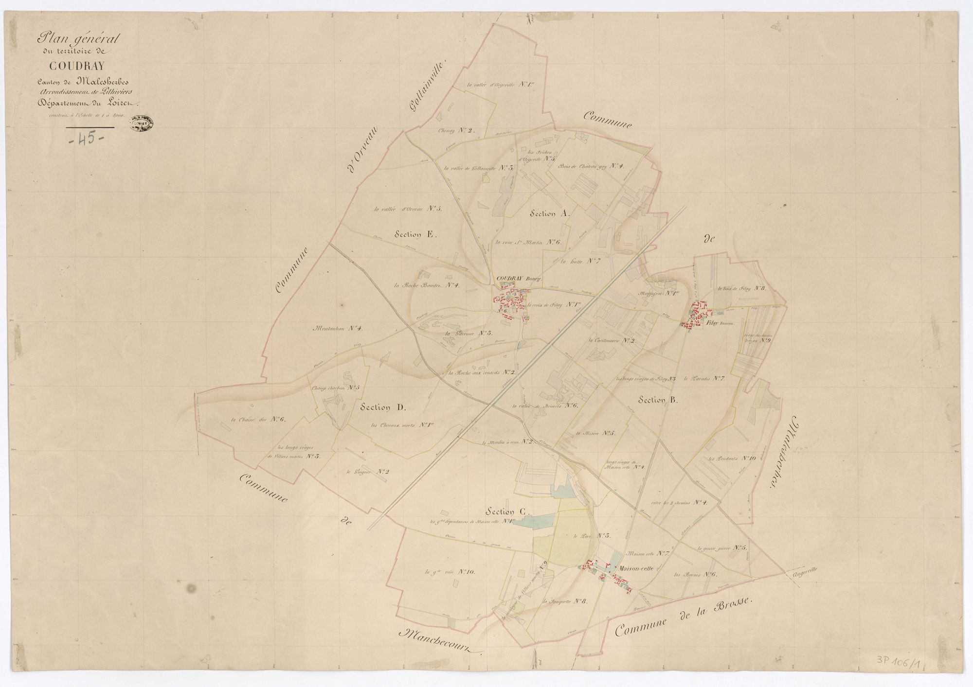 Coudray - Tableau d'assemblage