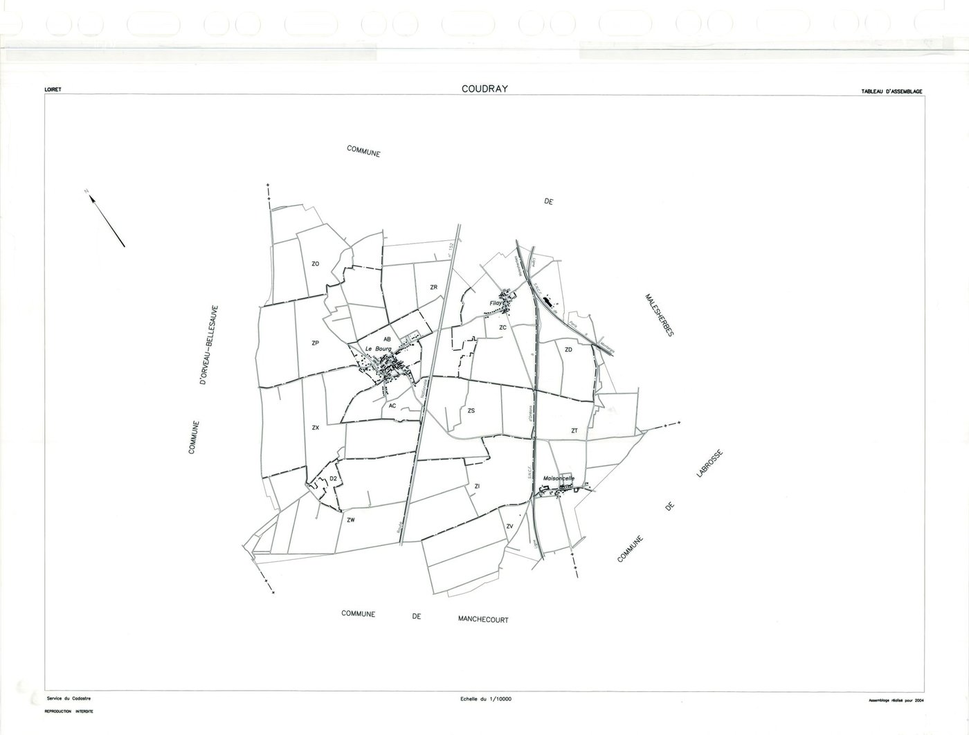 Coudray - Tableau d'assemblage