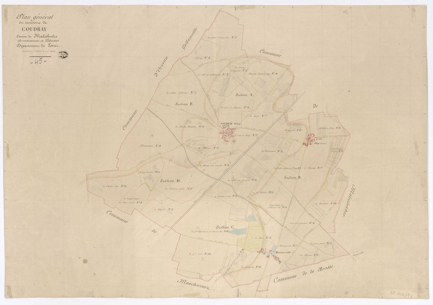 Coudray - Tableau d'assemblage