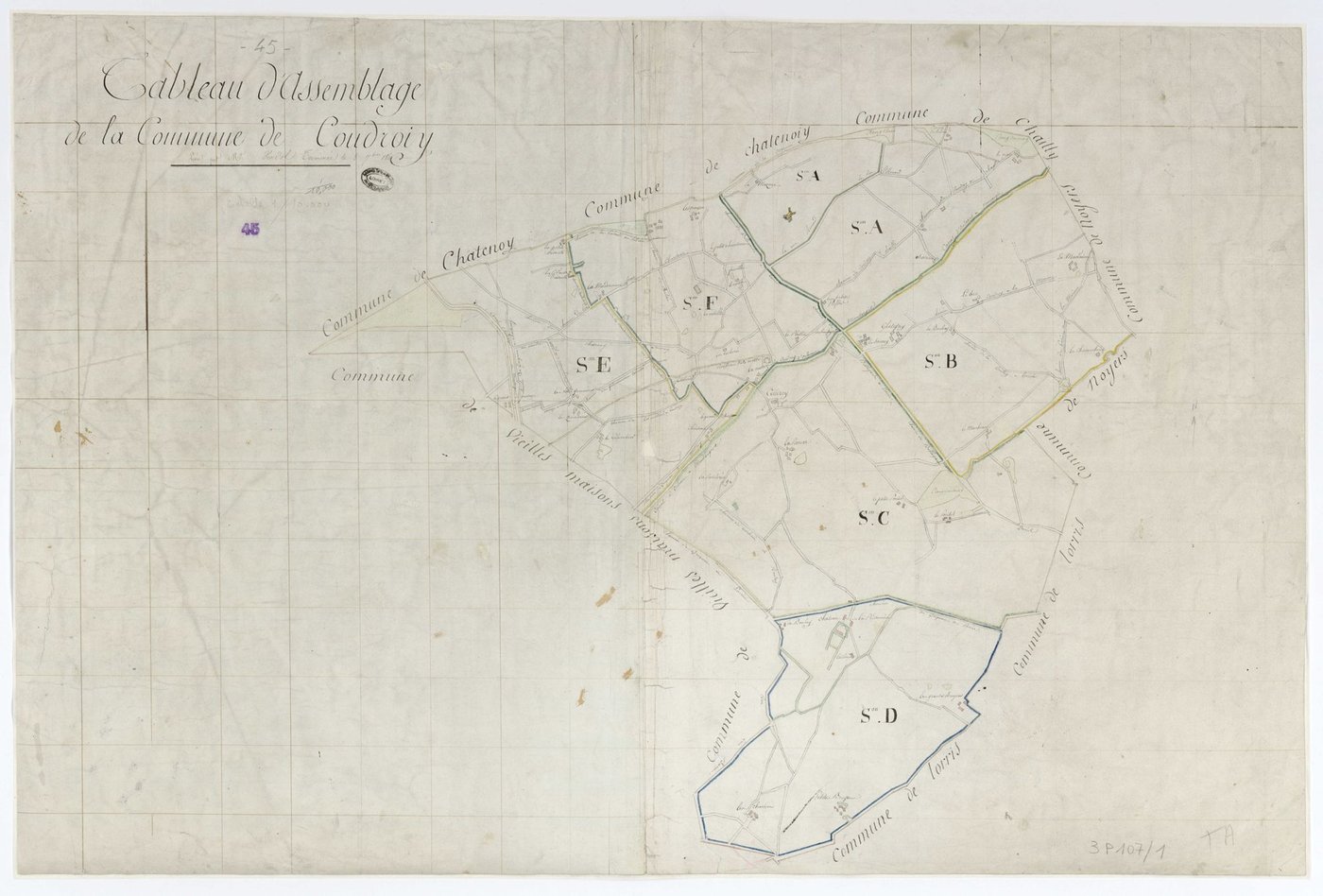 Coudroy - Tableau d'assemblage