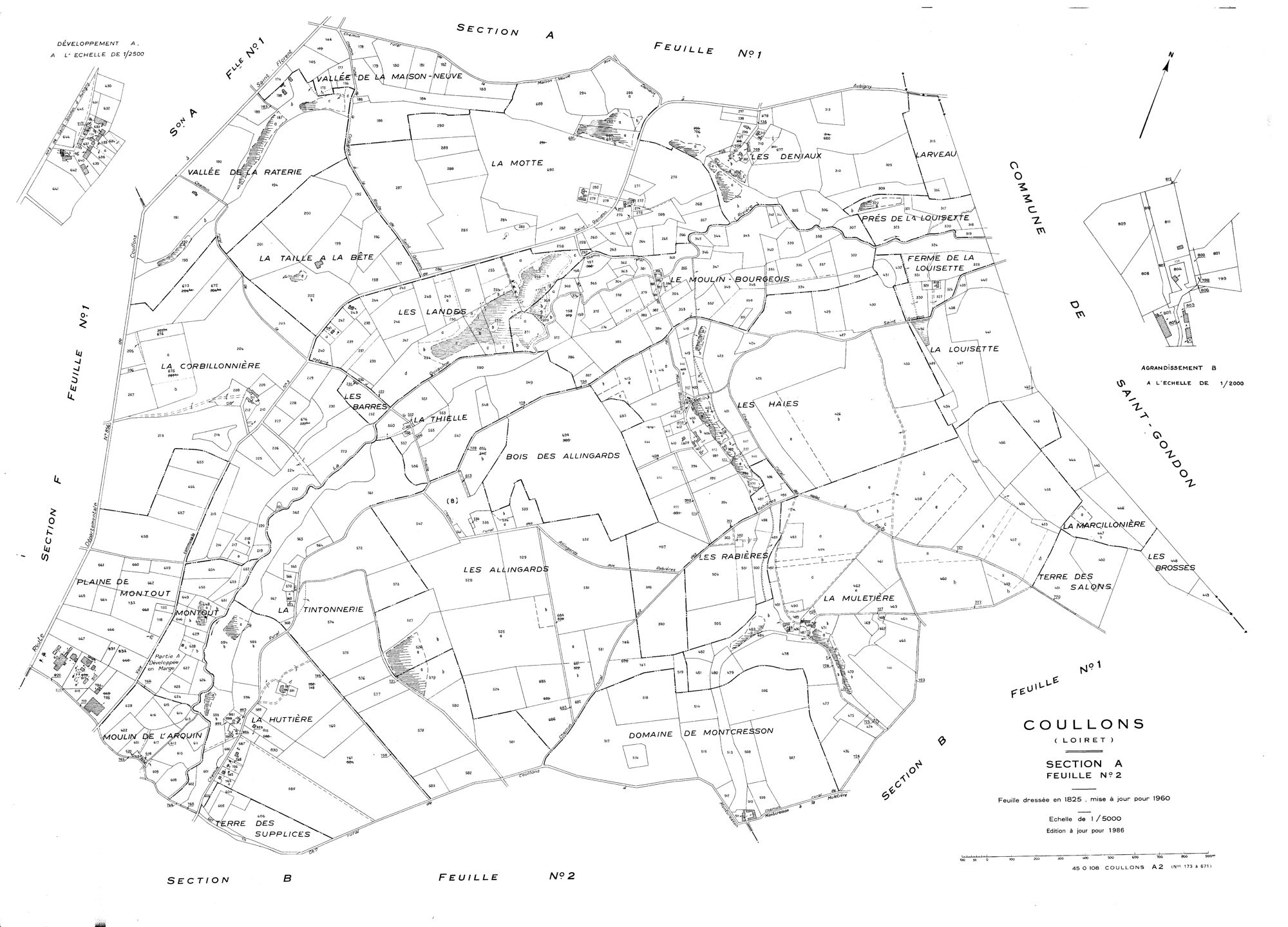 Coullons - Sections