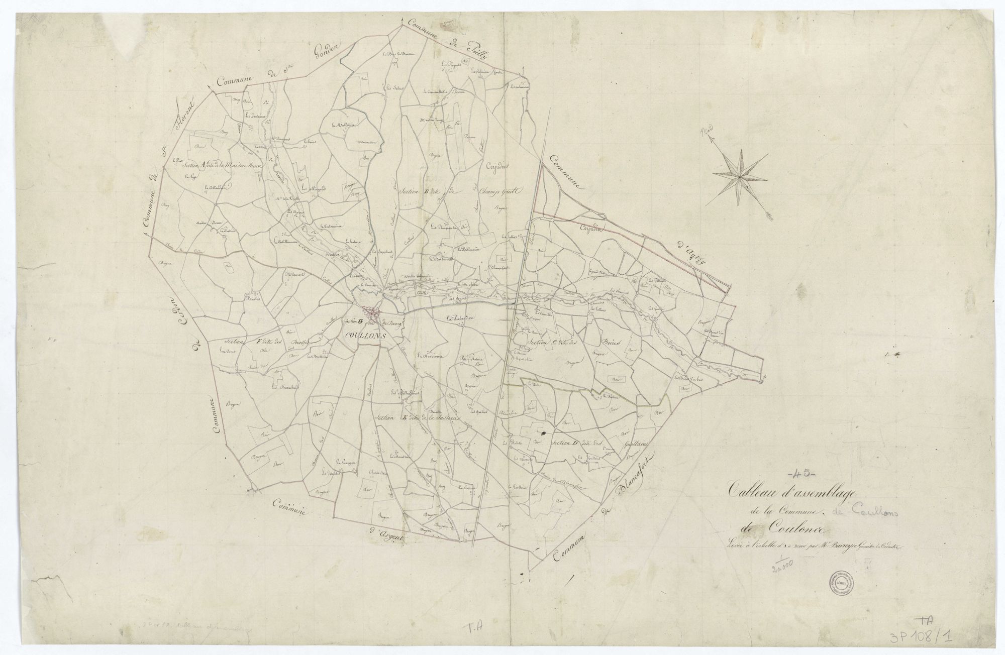 Coullons - Tableau d'assemblage