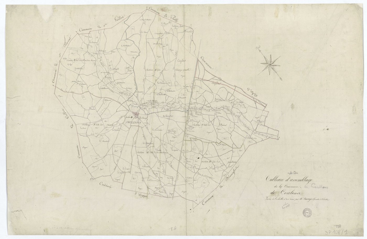 Coullons - Tableau d'assemblage
