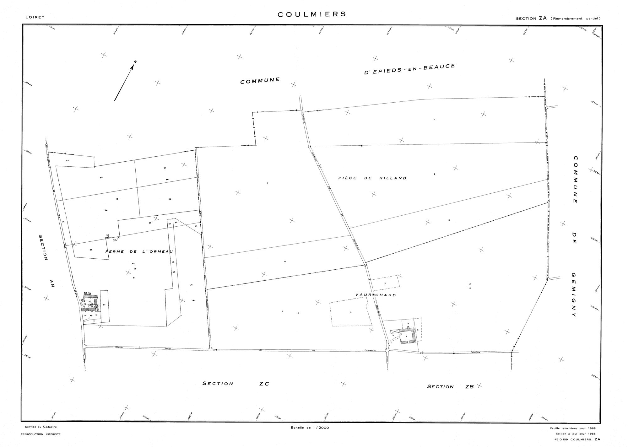 Coulmiers - Sections