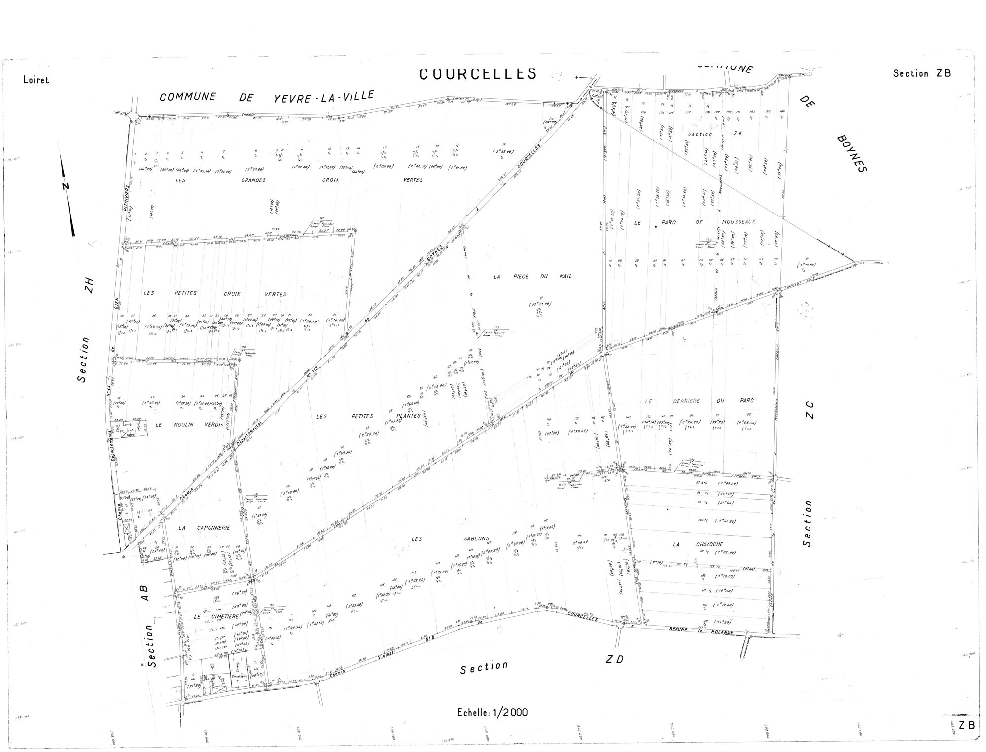Courcelles - Sections