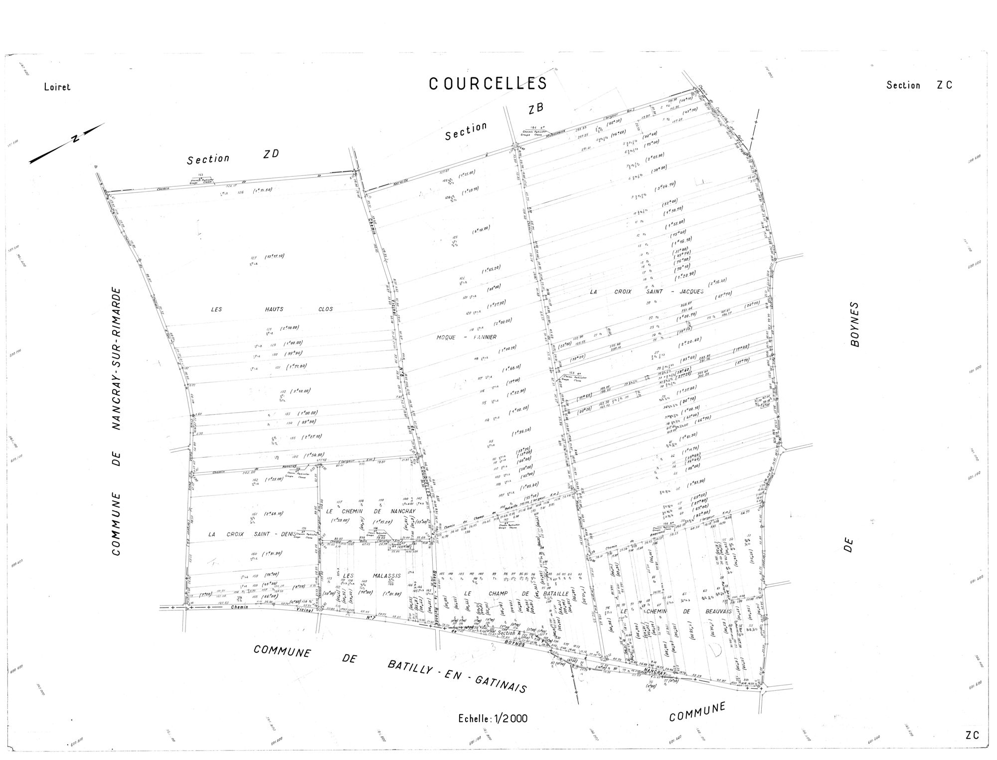 Courcelles - Sections