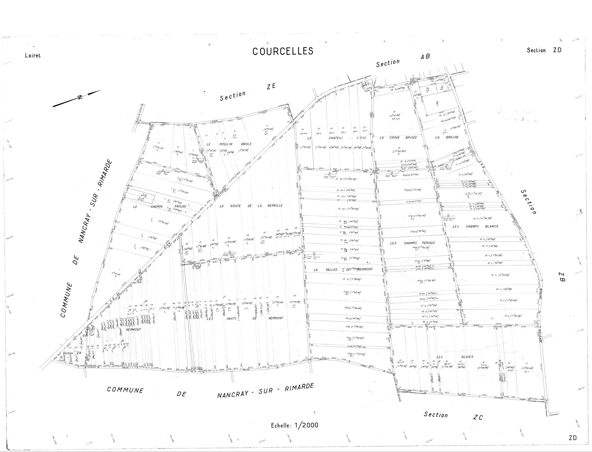 Courcelles - Sections