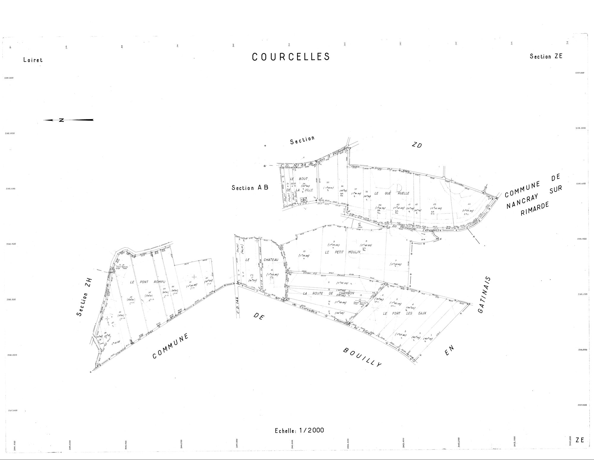 Courcelles - Sections
