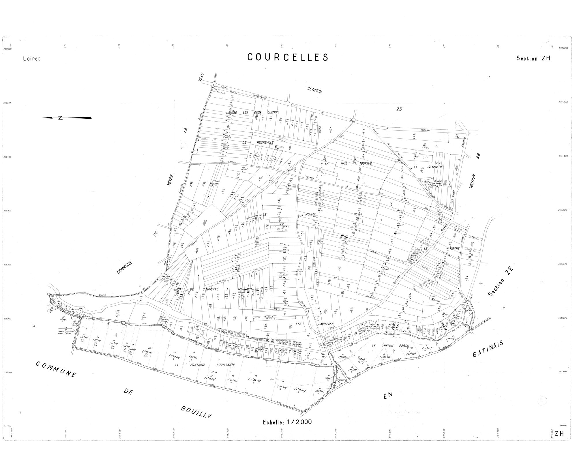 Courcelles - Sections