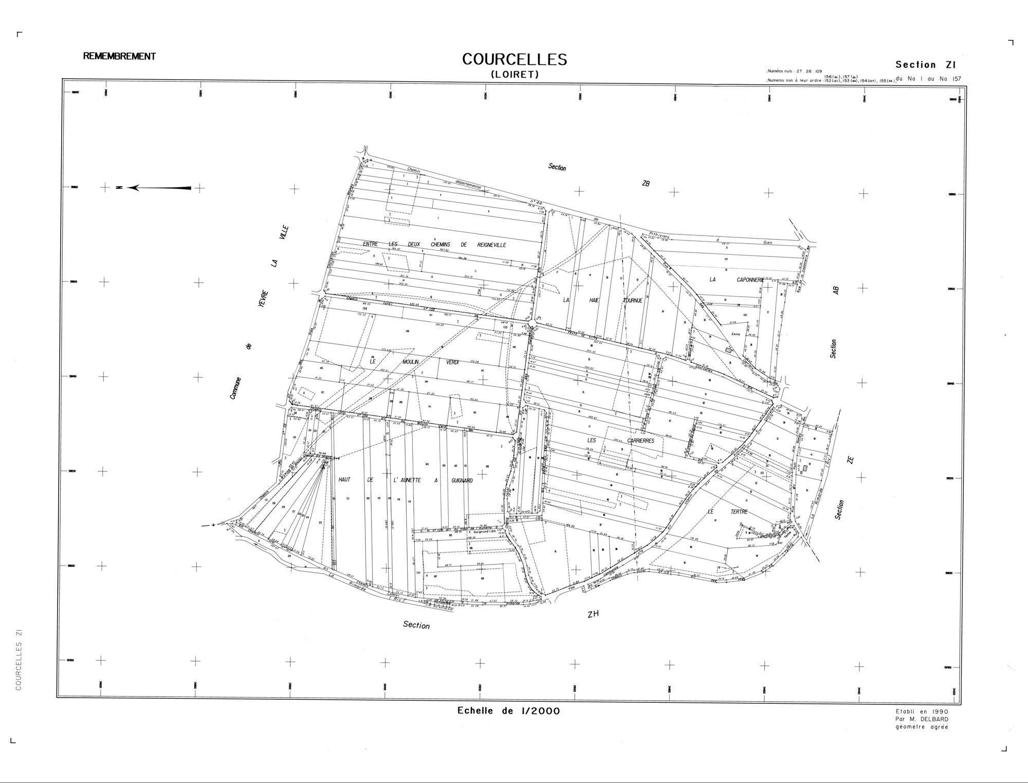 Courcelles - Sections