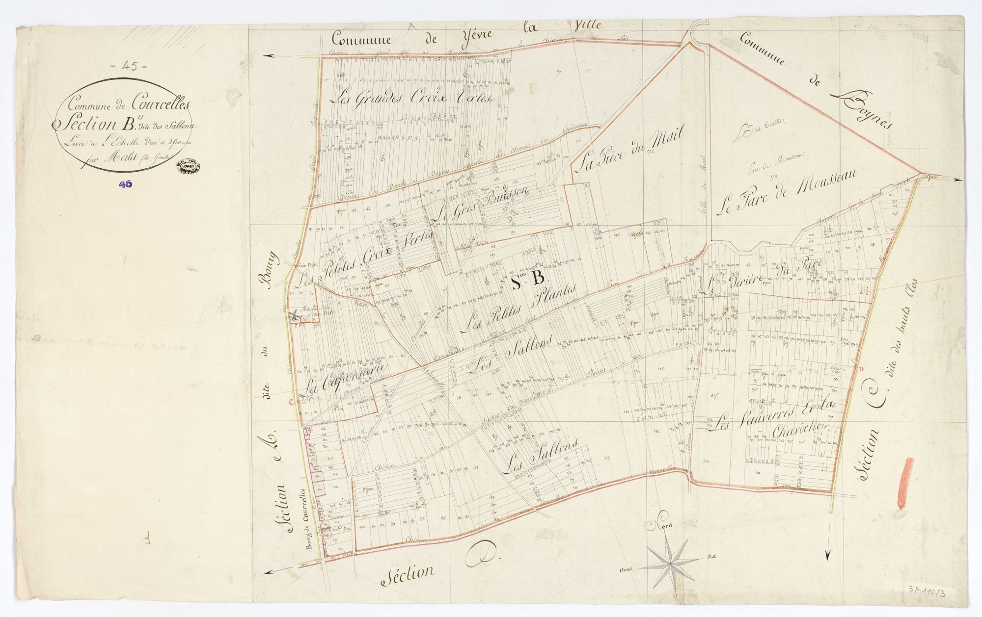 Courcelles - Sections