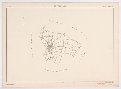Courcelles - Tableau d'assemblage