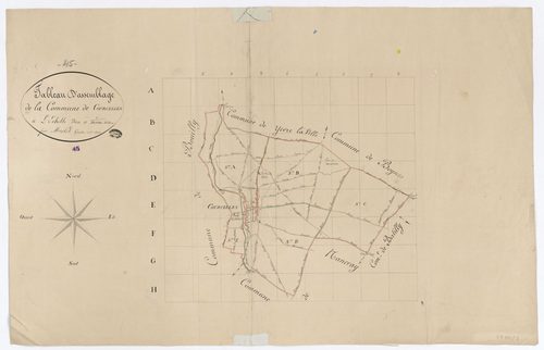 Courcelles - Tableau d'assemblage