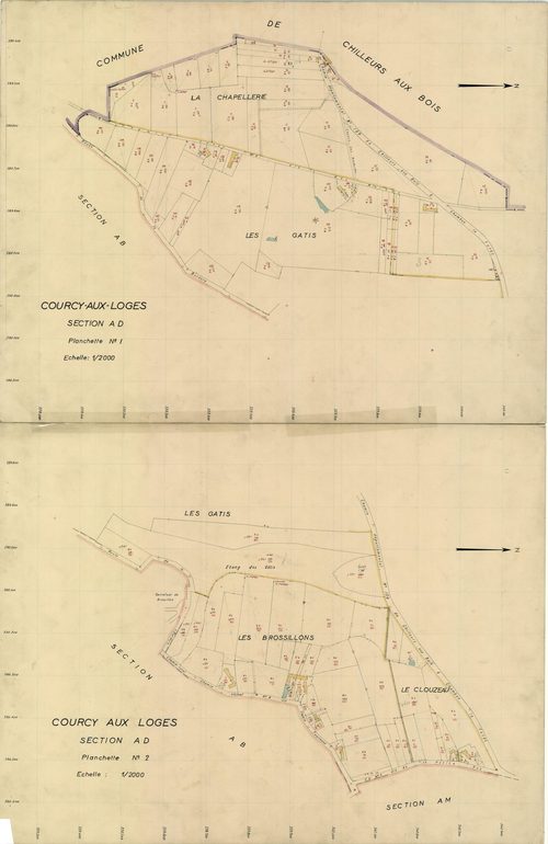 Courcy-aux-Loges - Sections