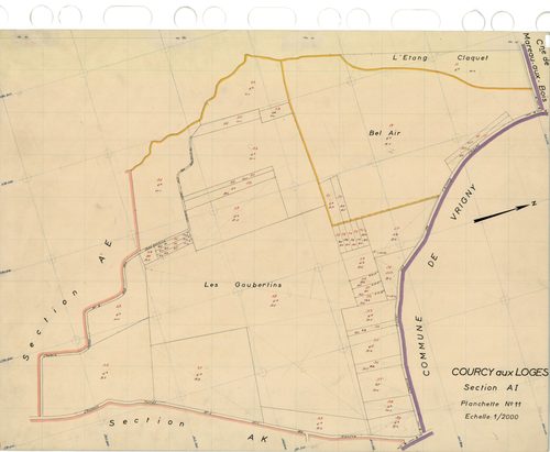 Courcy-aux-Loges - Sections