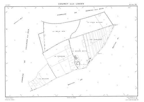 Courcy-aux-Loges - Sections