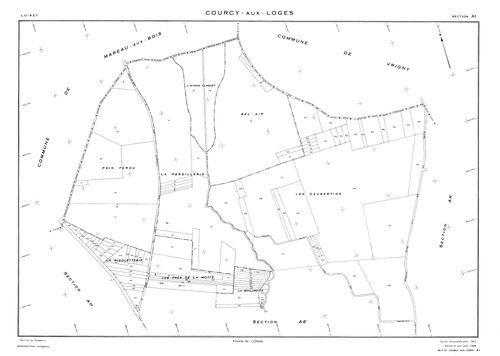 Courcy-aux-Loges - Sections