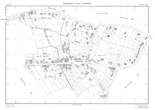 Courcy-aux-Loges - Sections