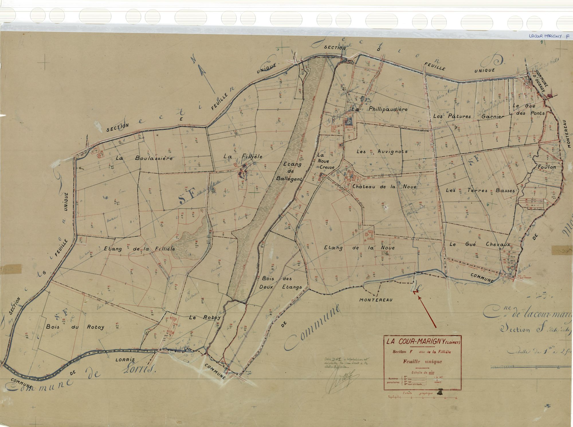 La Cour-Marigny - Sections