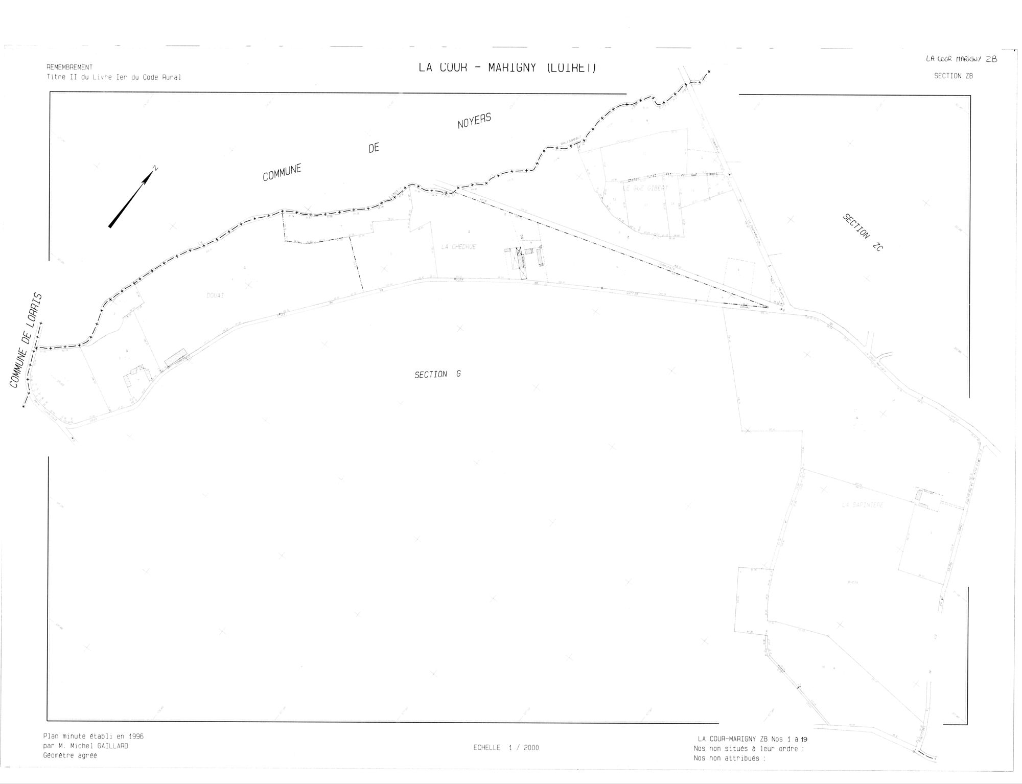 La Cour-Marigny - Sections