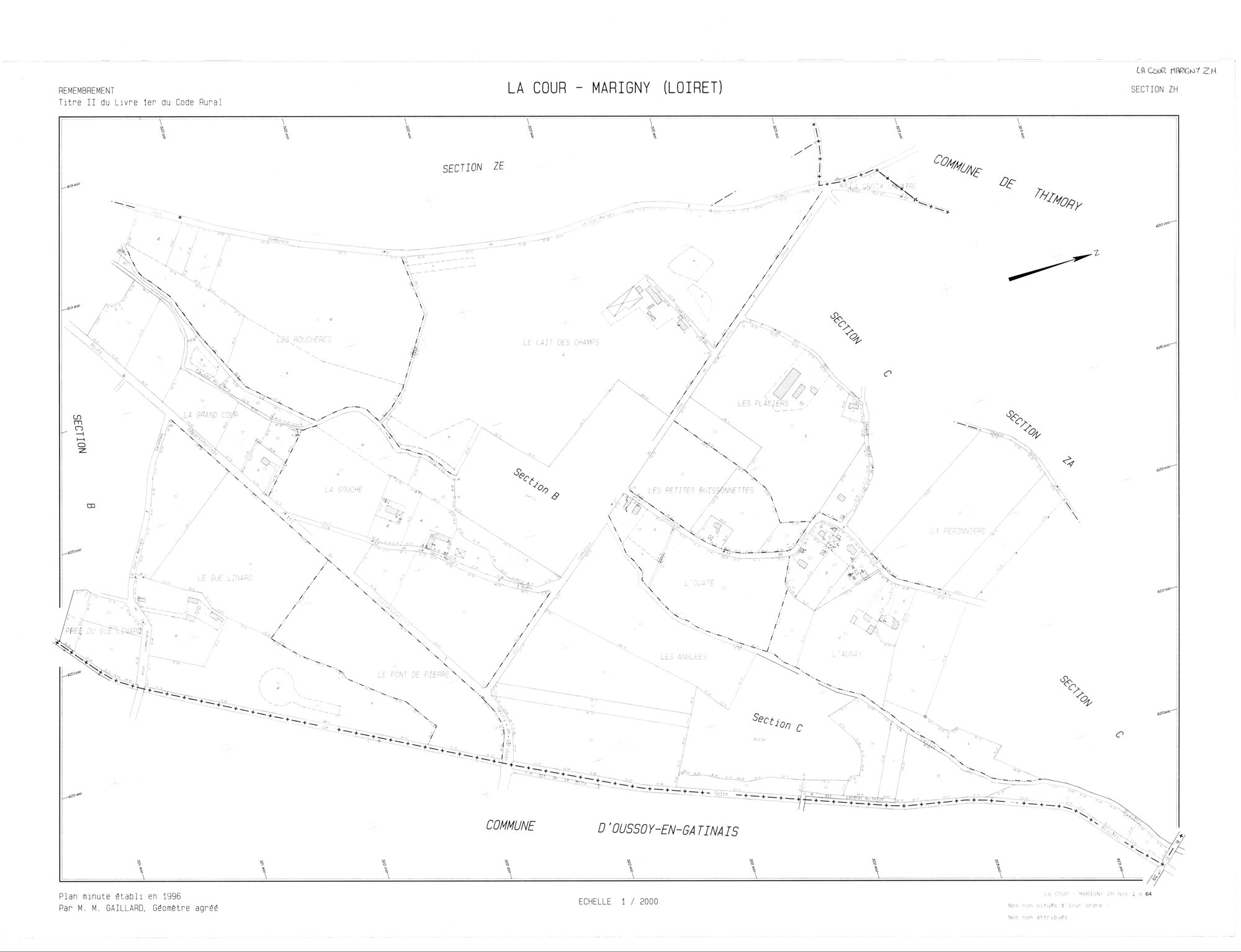 La Cour-Marigny - Sections