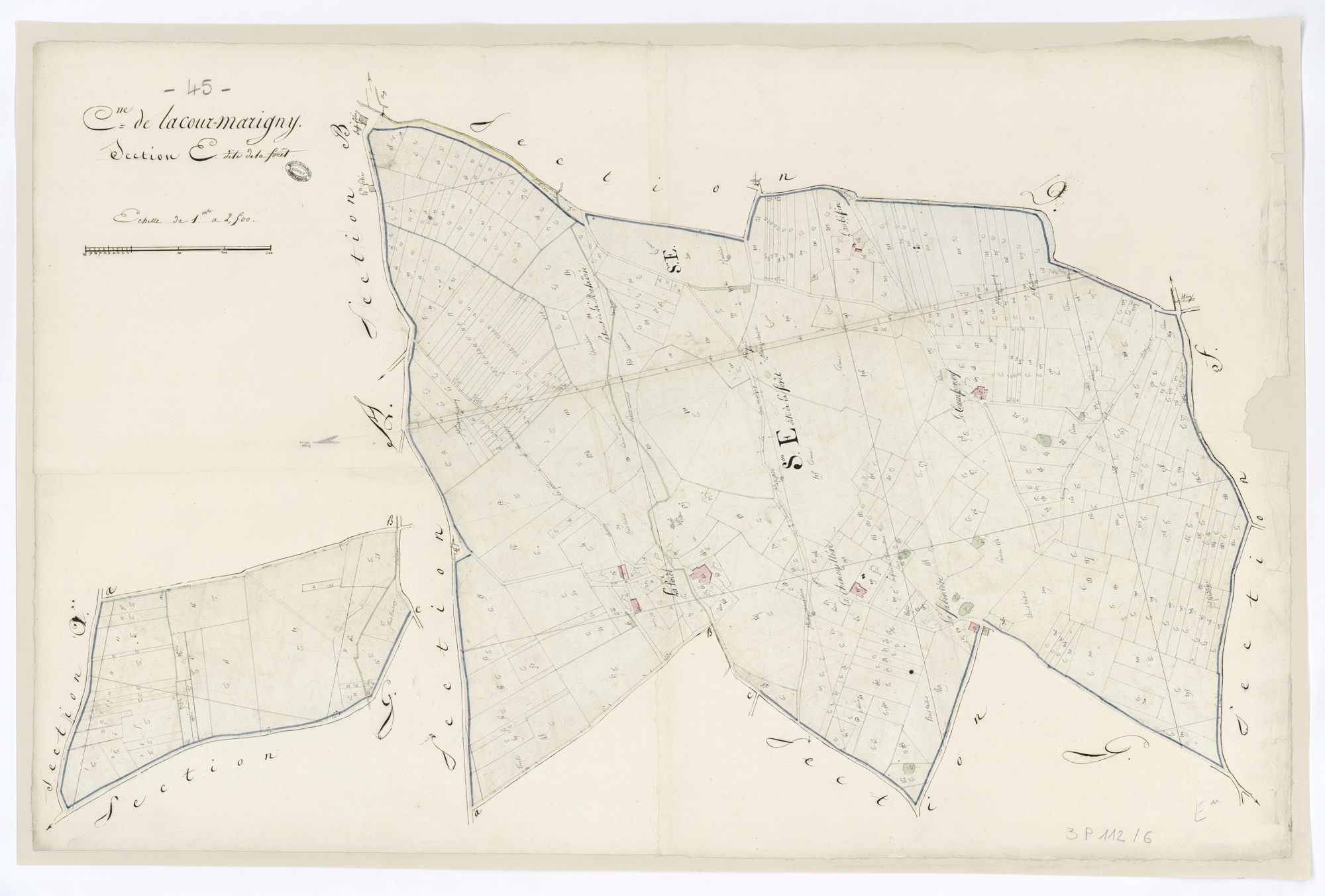 La Cour-Marigny - Sections