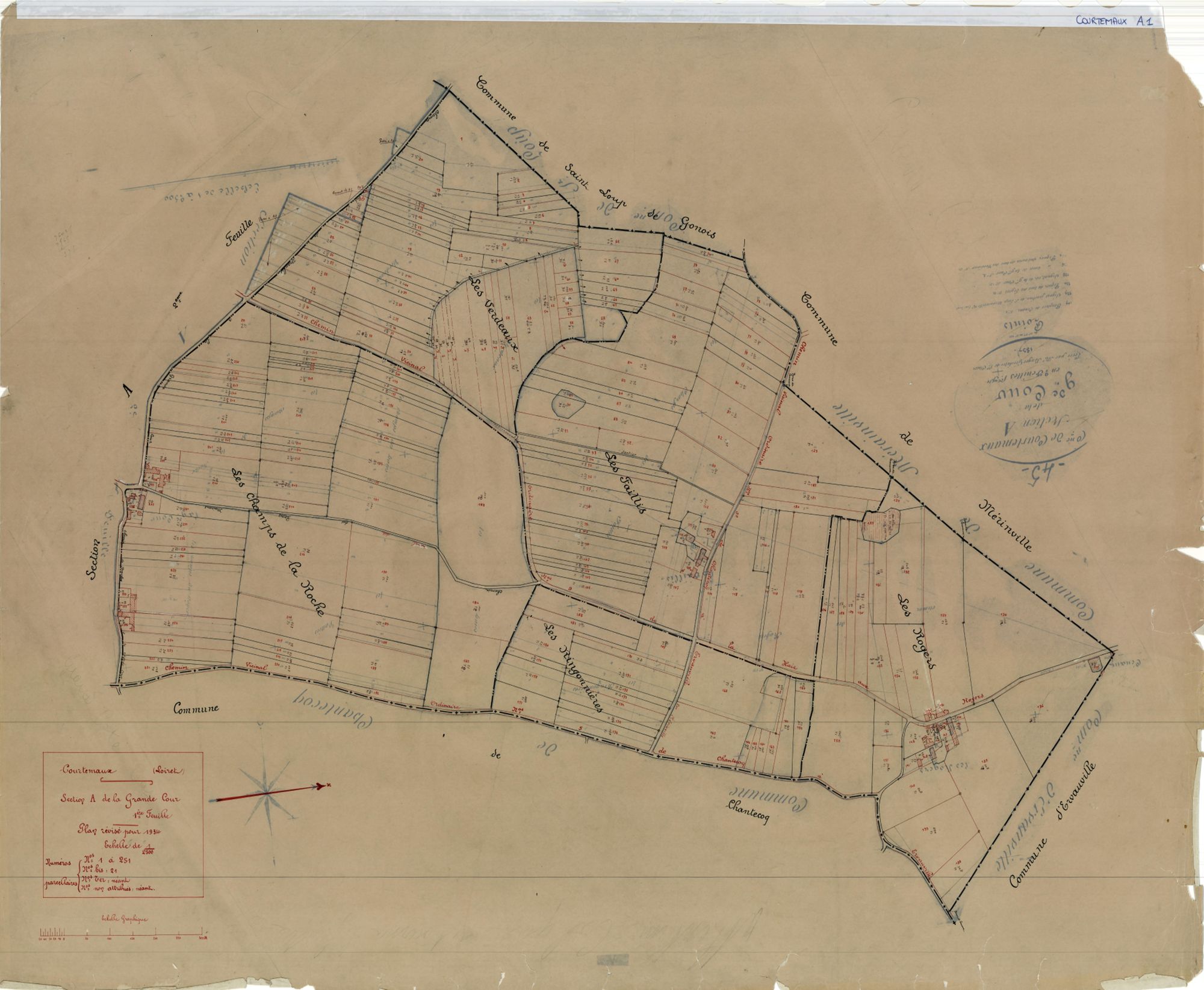 Courtemaux - Sections