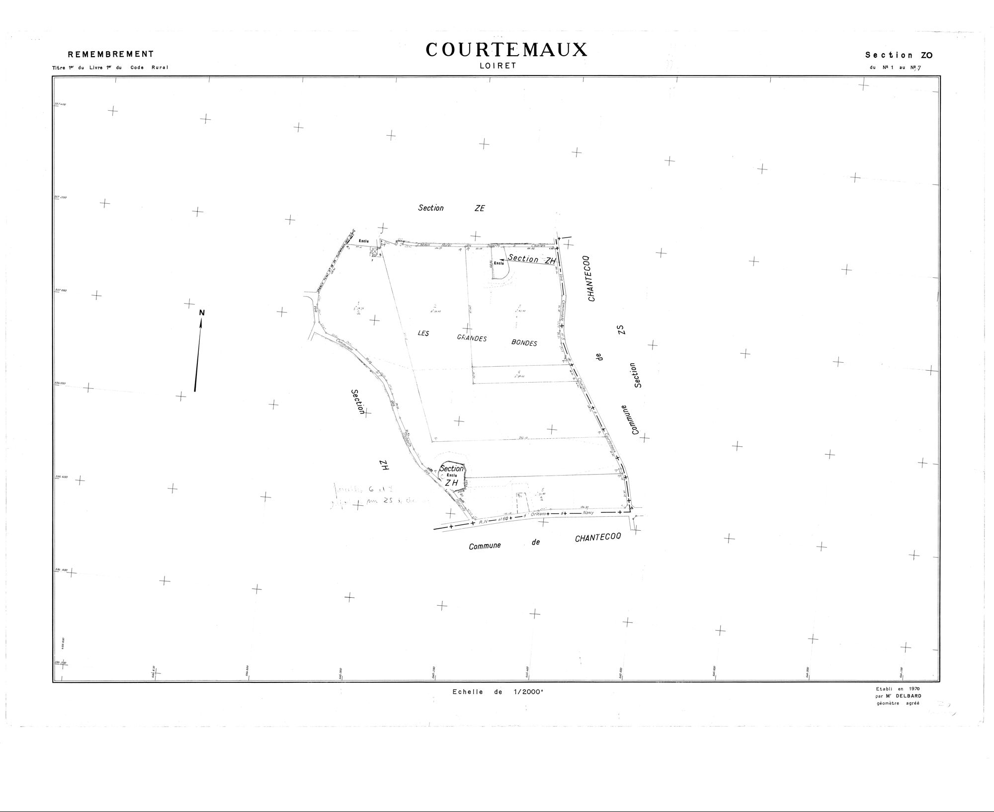Courtemaux - Sections