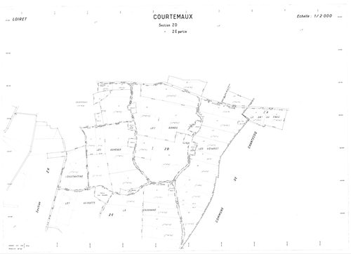 Courtemaux - Sections