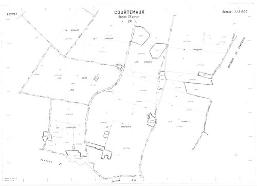 Courtemaux - Sections