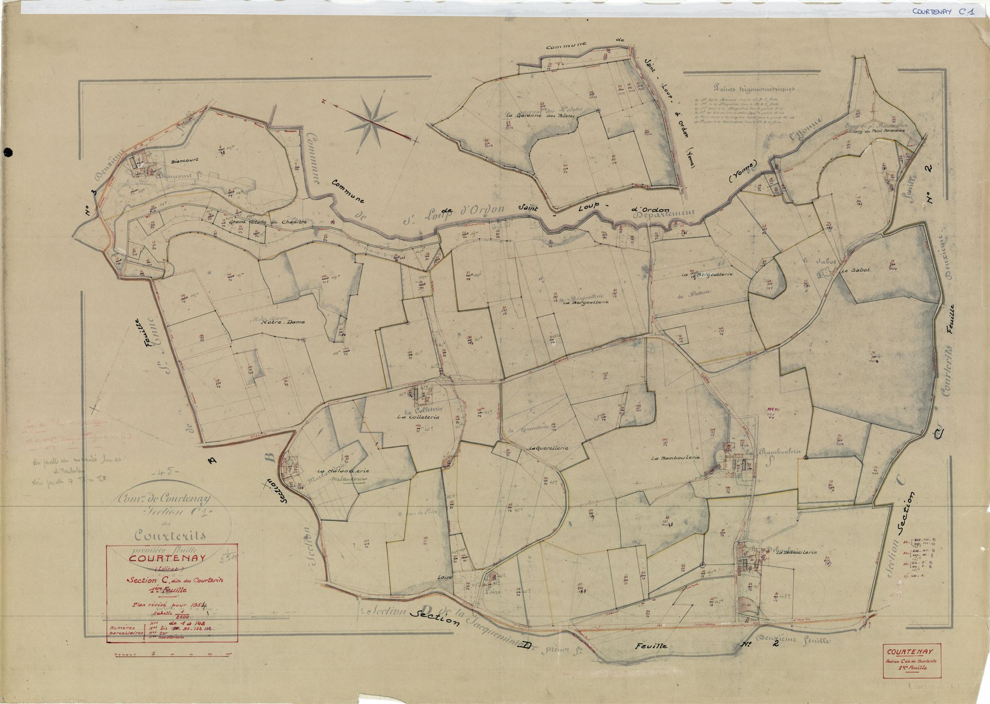 Courtenay - Sections