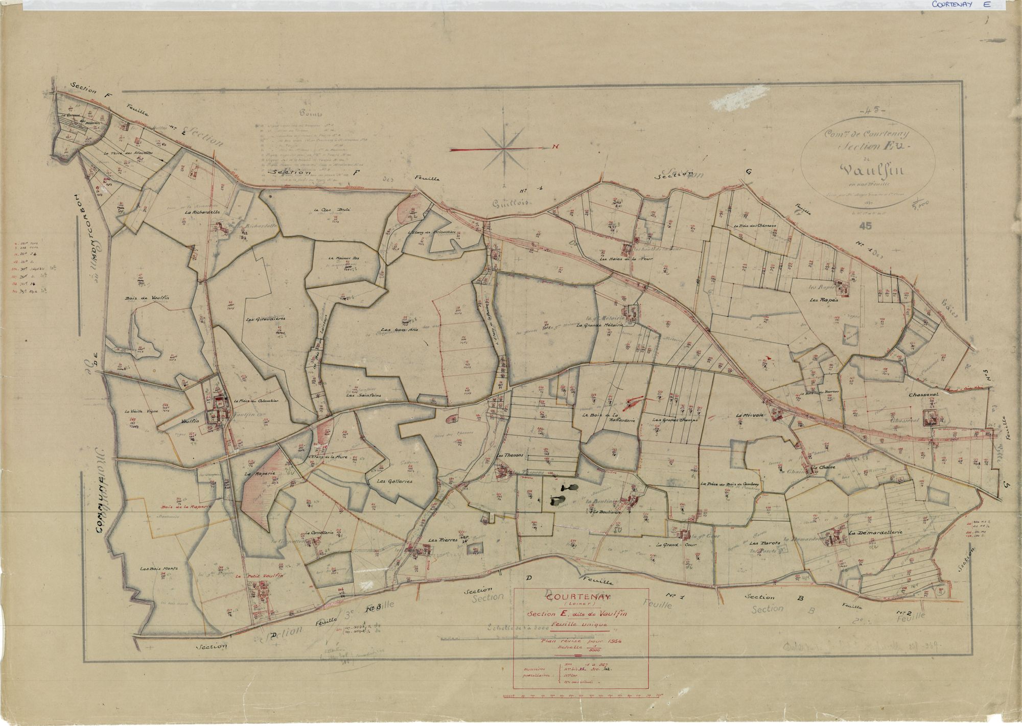 Courtenay - Sections