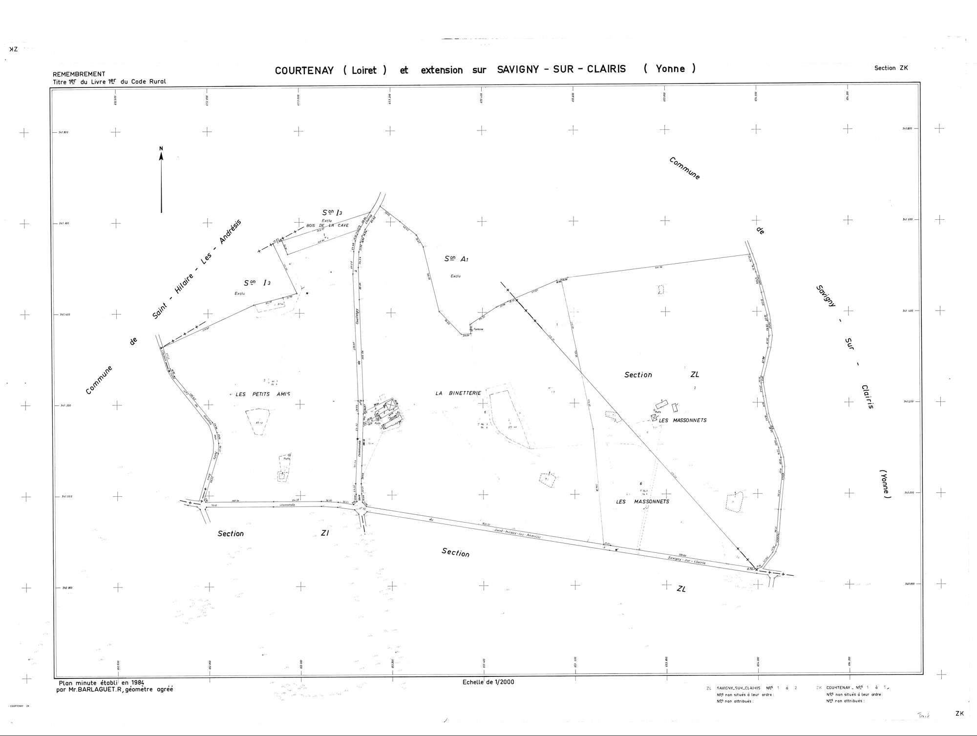 Courtenay - Sections