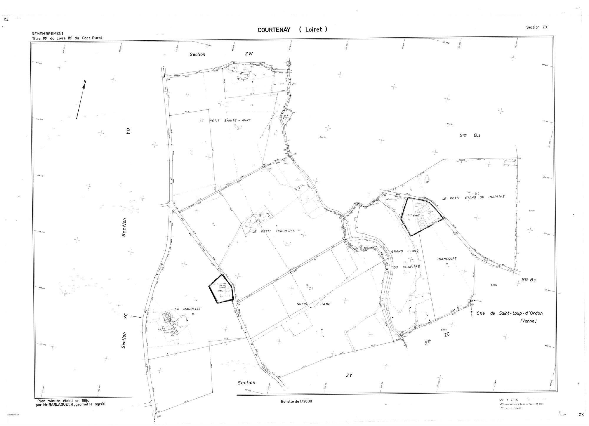 Courtenay - Sections