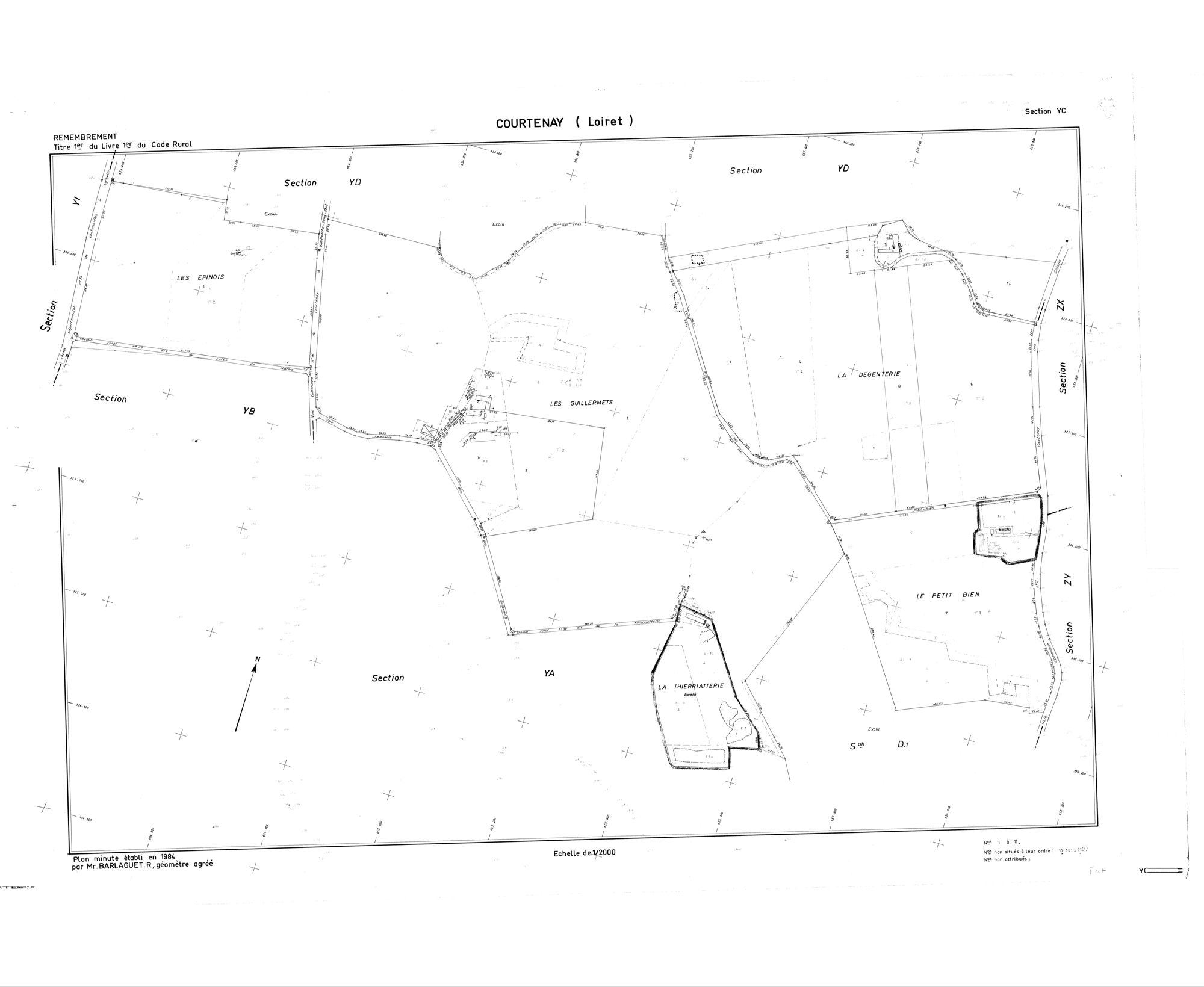 Courtenay - Sections