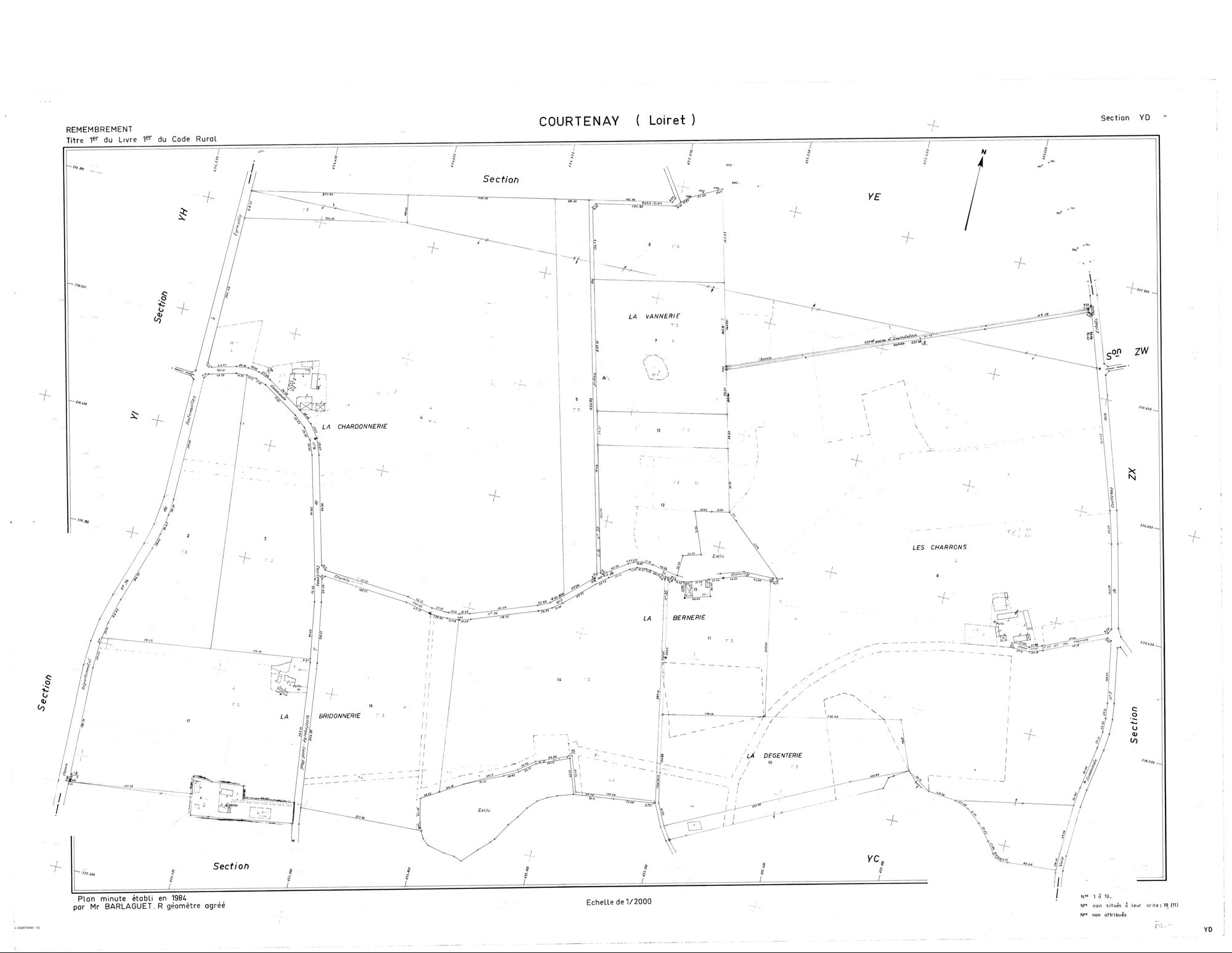 Courtenay - Sections