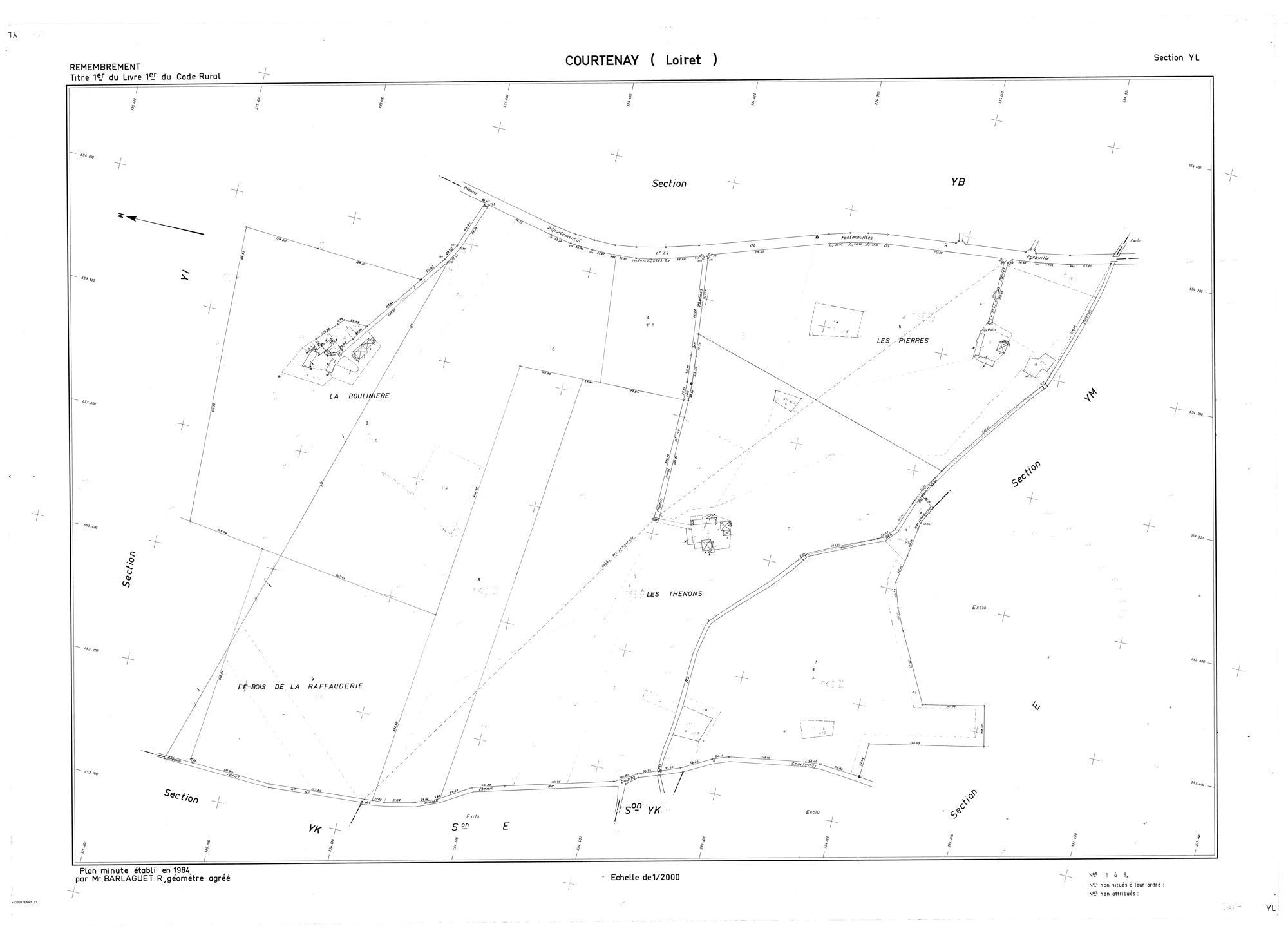 Courtenay - Sections