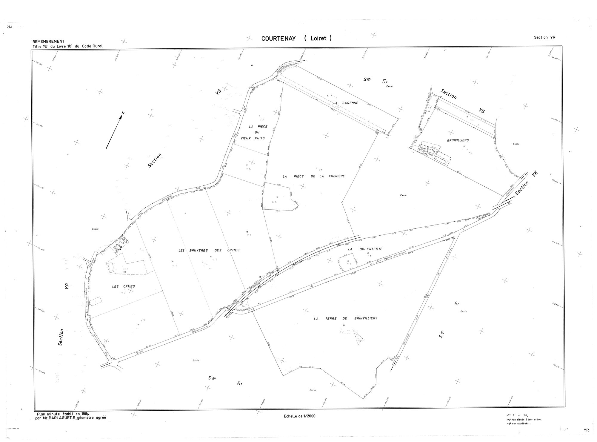 Courtenay - Sections