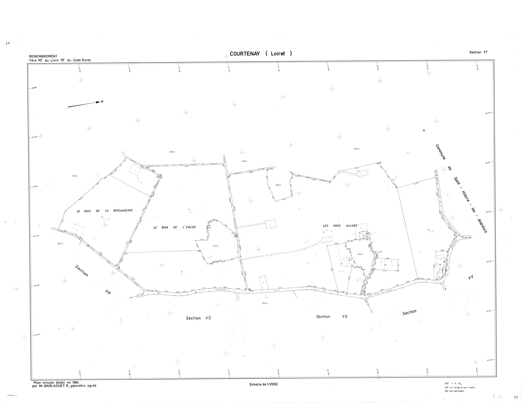 Courtenay - Sections