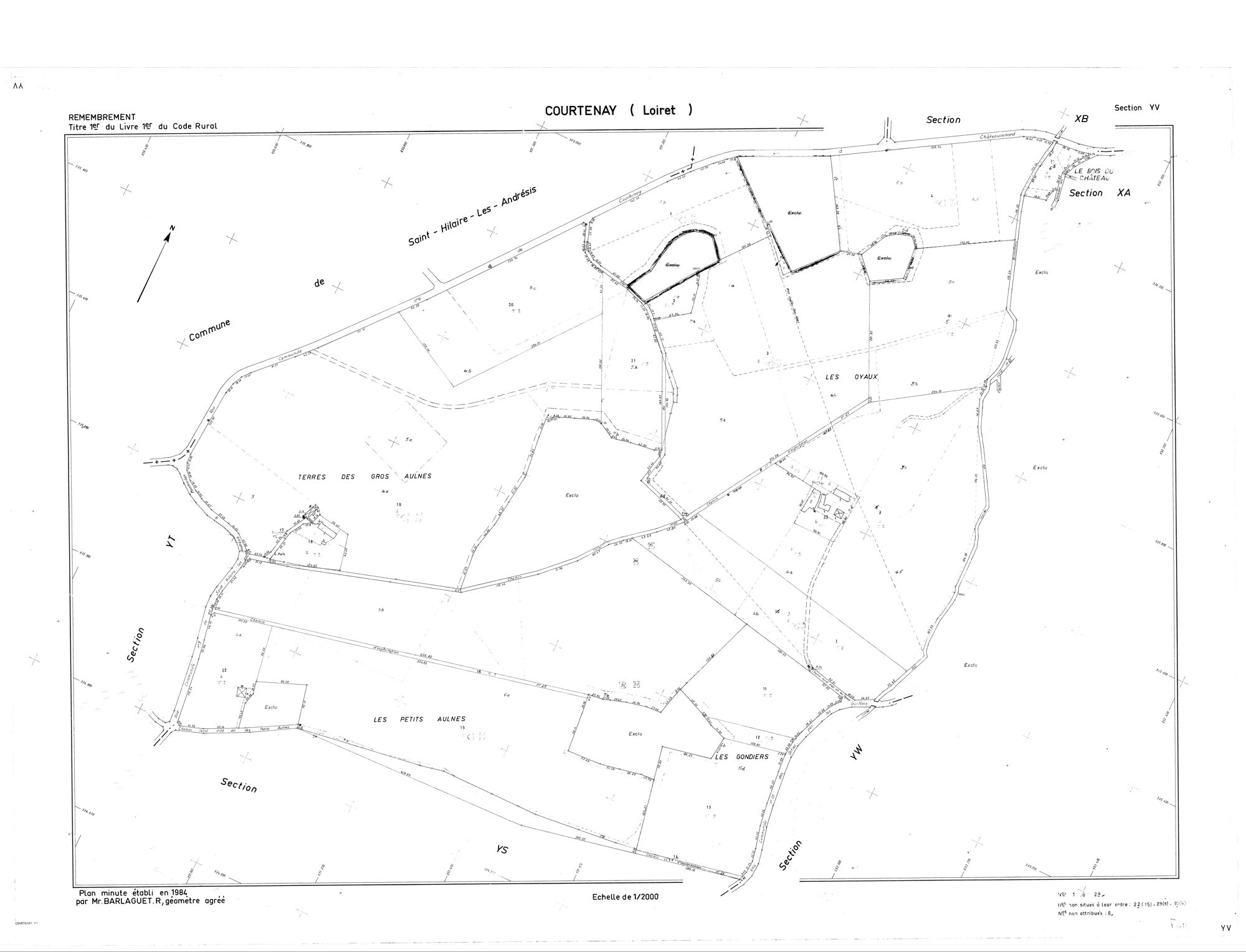Courtenay - Sections