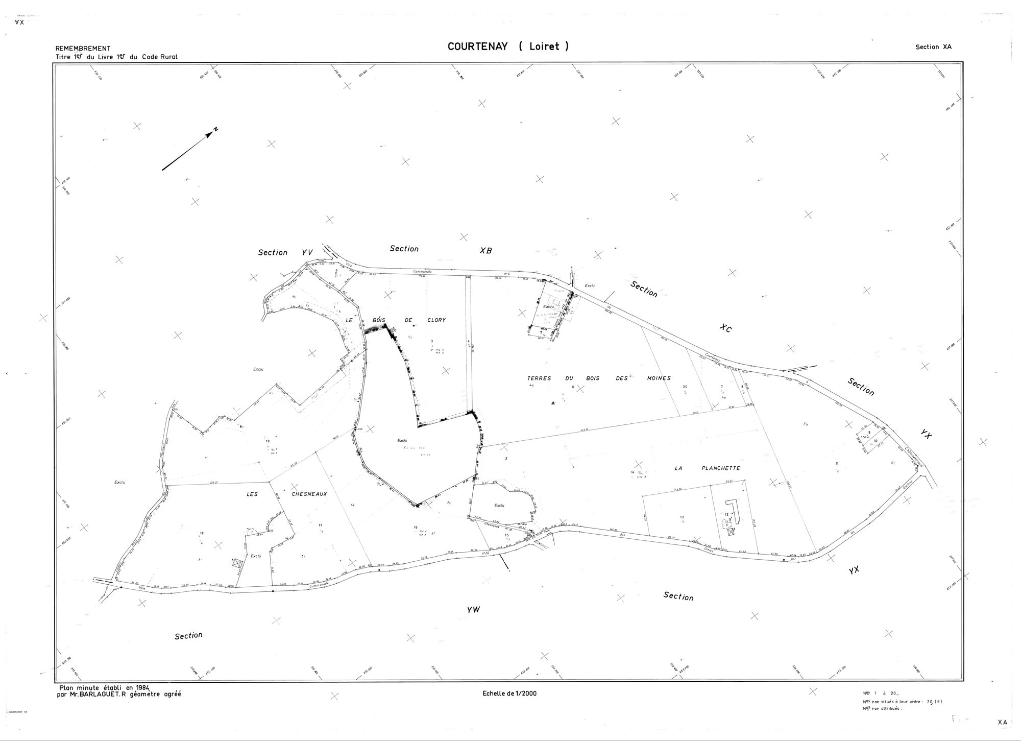 Courtenay - Sections