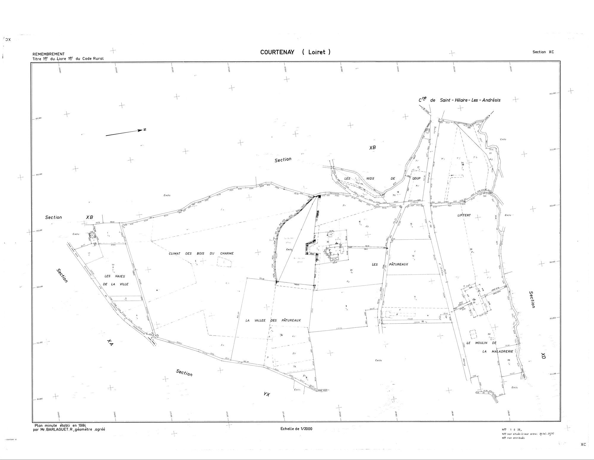 Courtenay - Sections