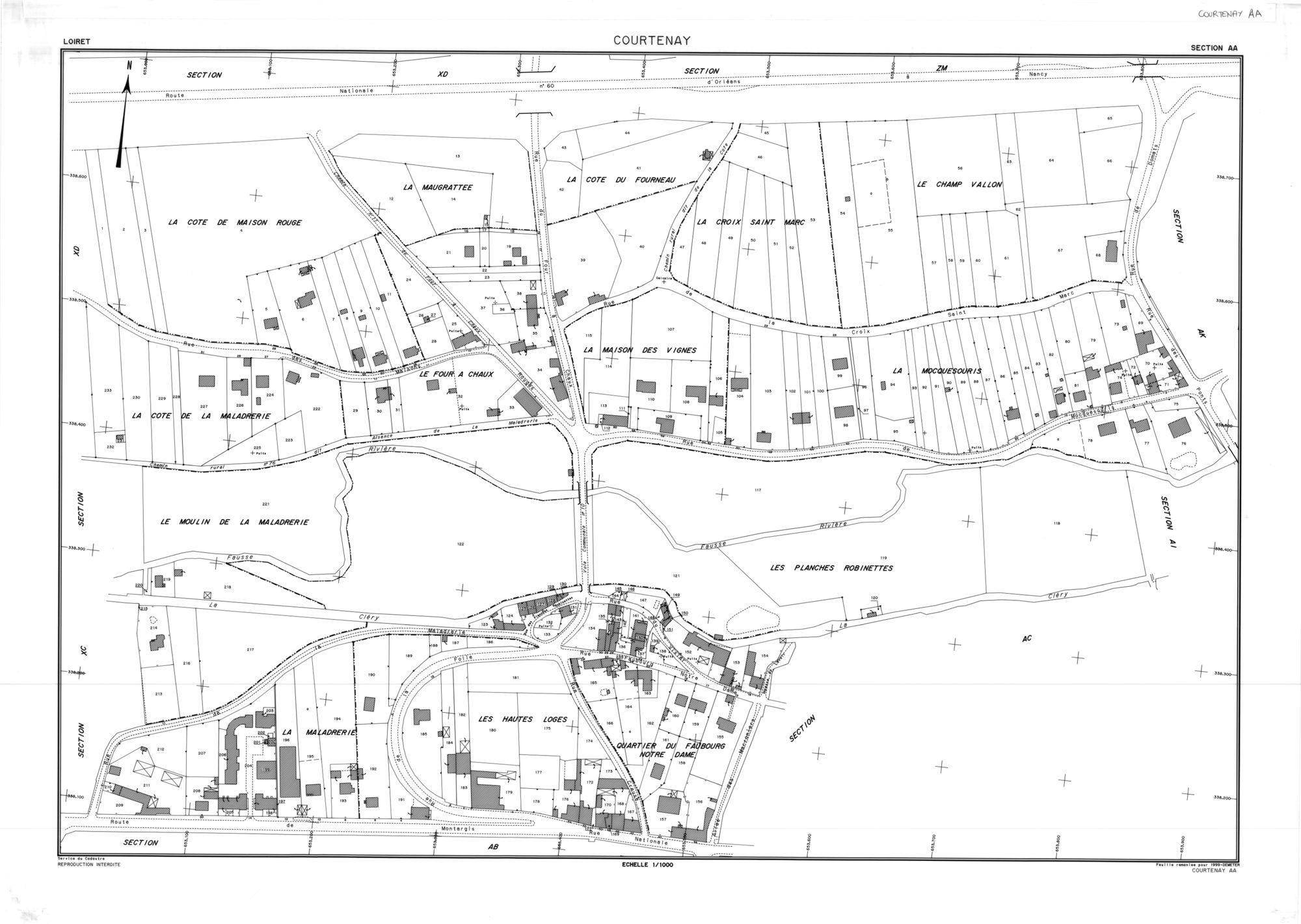 Courtenay - Sections